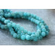 BIG Blue Jade rondelles stones 7mmx12mm