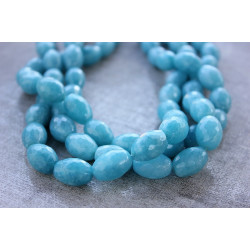 Big Aqua Agate oval stones 12x17mm