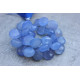 Navy blue Chalcedony stones briolettes 11-15mm x 11-15mm