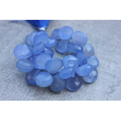 Navy blue Chalcedony stones briolettes 11-15mm x 11-15mm