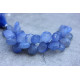 Navy blue Chalcedony stones briolettes 11-15mm x 11-15mm