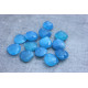 Blue Chalcedony stones briolettes 11-15mm x 11-15mm