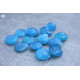 Blue Chalcedony stones briolettes 11-15mm x 11-15mm