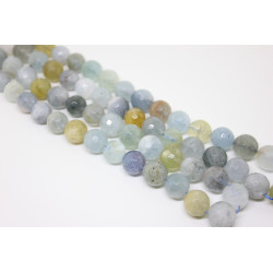 Flower Aquamarine 10 mm faceted