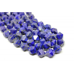 Lapis Lazuli 12 mm faceted - diamond cut