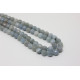 Aquamarine round faceted 8 mm