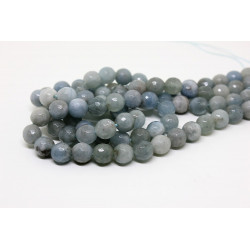 Aquamarine round faceted 8 mm