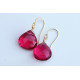 Pink Quartz Stone earrings