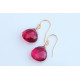 Pink Quartz Stone earrings