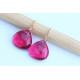 Pink Quartz Stone earrings