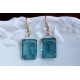 Aquamarine Stone earrings