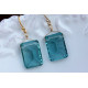 Aquamarine Stone earrings