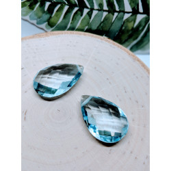 Aquamarine Quartz Briolettes 23mmx16mm