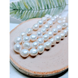 White nuggets Fresh Water Pearls 10-11mx8mm
