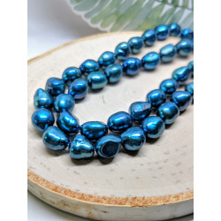Blue nuggets Fresh Water Pearls 10mx7mm