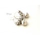 Wire, Pearls and Crystals Earrings