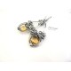 Golden Hibiscus Earrings