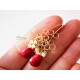 Rubies and Gold Earrings