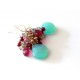 Mint and Ruby Earrings