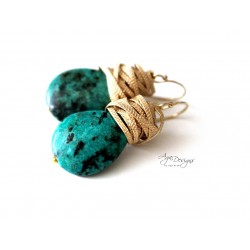 Cluster Turquoise Earrings