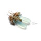 Mint Chalcedony and Opal Earrings