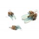 Mint Chalcedony and Opal Earrings