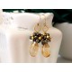 Citrine and Pyrite Earrings