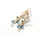 Aqua and Topaz Earrings