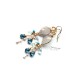 Aqua and Topaz Earrings