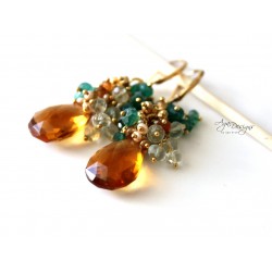 Topaz Quartz Earrings