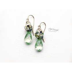 Green Pyrite Earrings