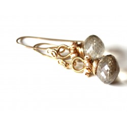 Champagne Quartz Earrings