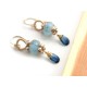 Aquamarine and Kynite Earrings