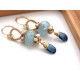 Aquamarine and Kynite Earrings