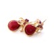 Ruby and Citrine Earrings