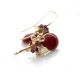 Ruby and Citrine Earrings