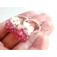 Pink Sapphire and Opal Earrings