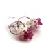 Pink Sapphire and Opal Earrings
