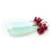 Mint Chalcedony and Ruby Earrings
