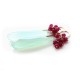 Mint Chalcedony and Ruby Earrings