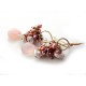 Light Pink Chalcedony Earrings