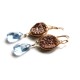 Druzy and Aquamarine Earrings