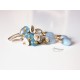 Aquamarine and Pearls Earrings