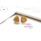 Druzy Stud Earrings - GOLD color