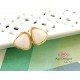 Druzy Stud Earrings - WHITE color