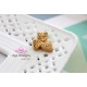 Triangle Druzy Stones with Hole Gold